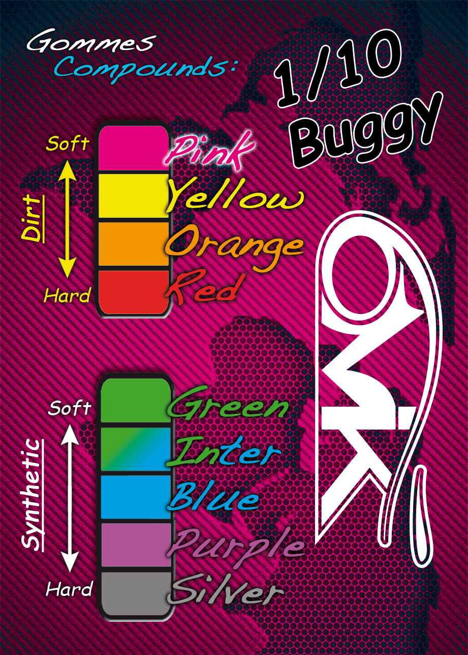 6Mik Axium 1/10 2wd Front Pair (Silver Compound)