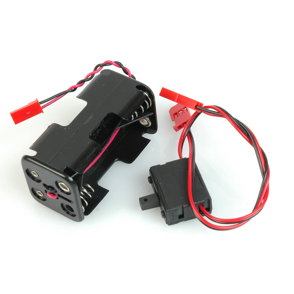 BATTERY BOX AND SWITCH; 4XAA