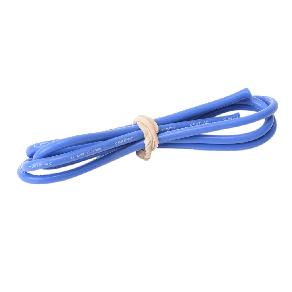 CORE RC SILICONE WIRE 12AWG - BLUE 1 METRE