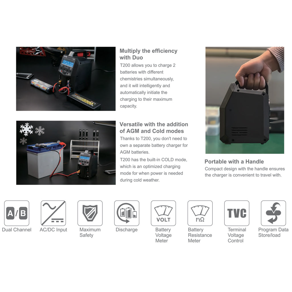SKY RC T200 AC/DC 12A CHARGER