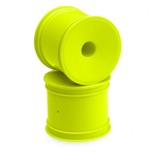 Mono - dished truck front or rear 12mm hex wheels - yellow - 4 (AE T4, T5M, Xray