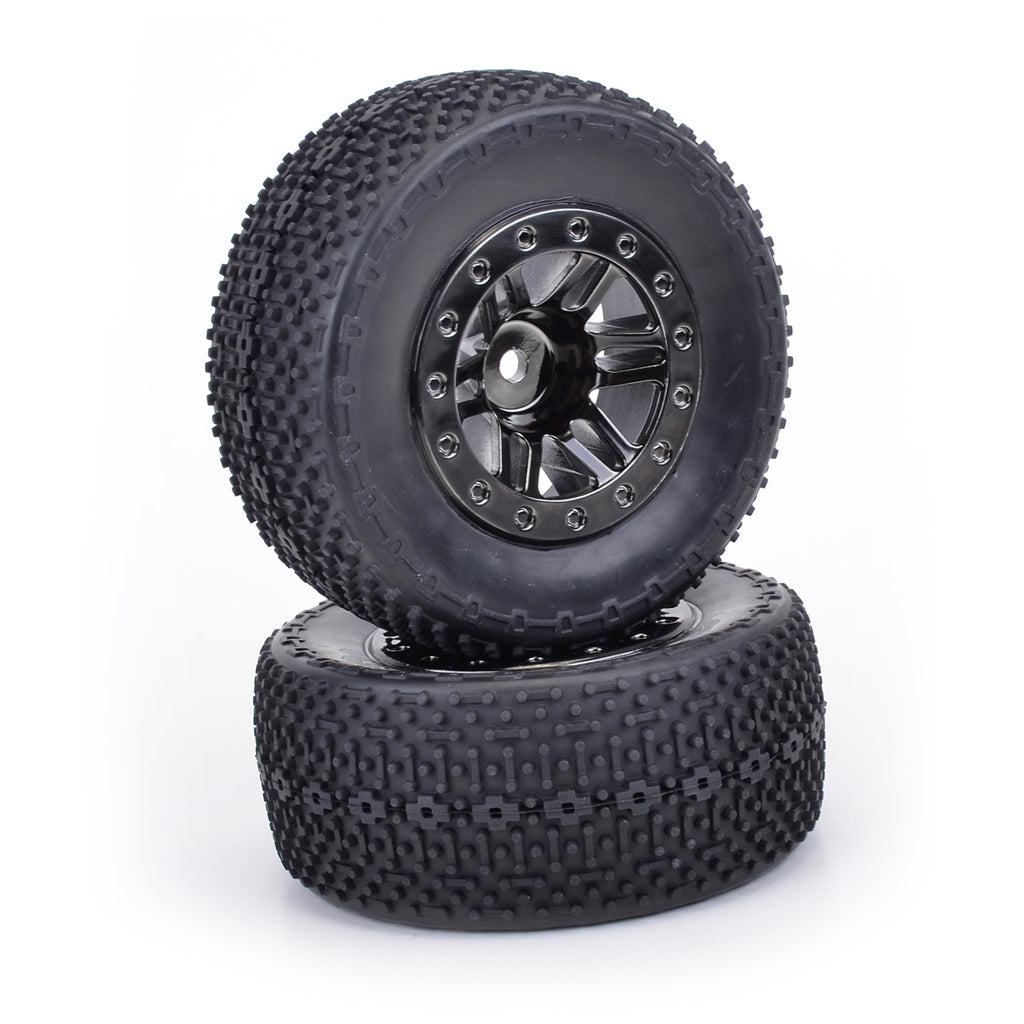 1/10 SHORT COURSE BAR & SPIKE - BLACK CHROME (PR)