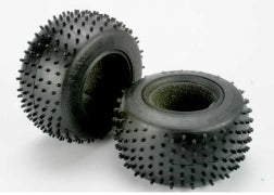 Tires, Pro-Trax spiked 2.2" (soft-compound)(rear) (2)/ foam inserts (2)