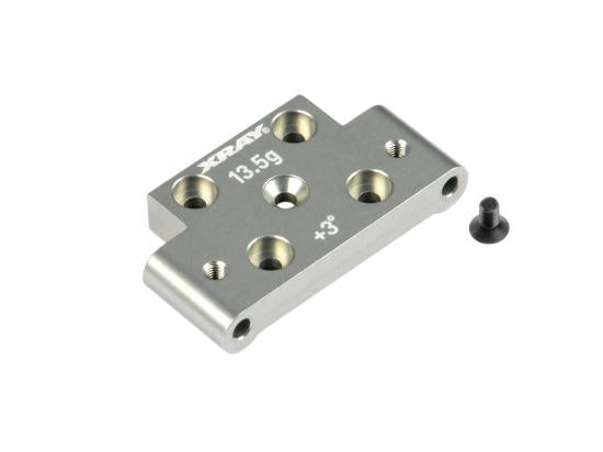 XRay Alu Front Lower Arm Mount 3/-3 - Swiss 7075 T6