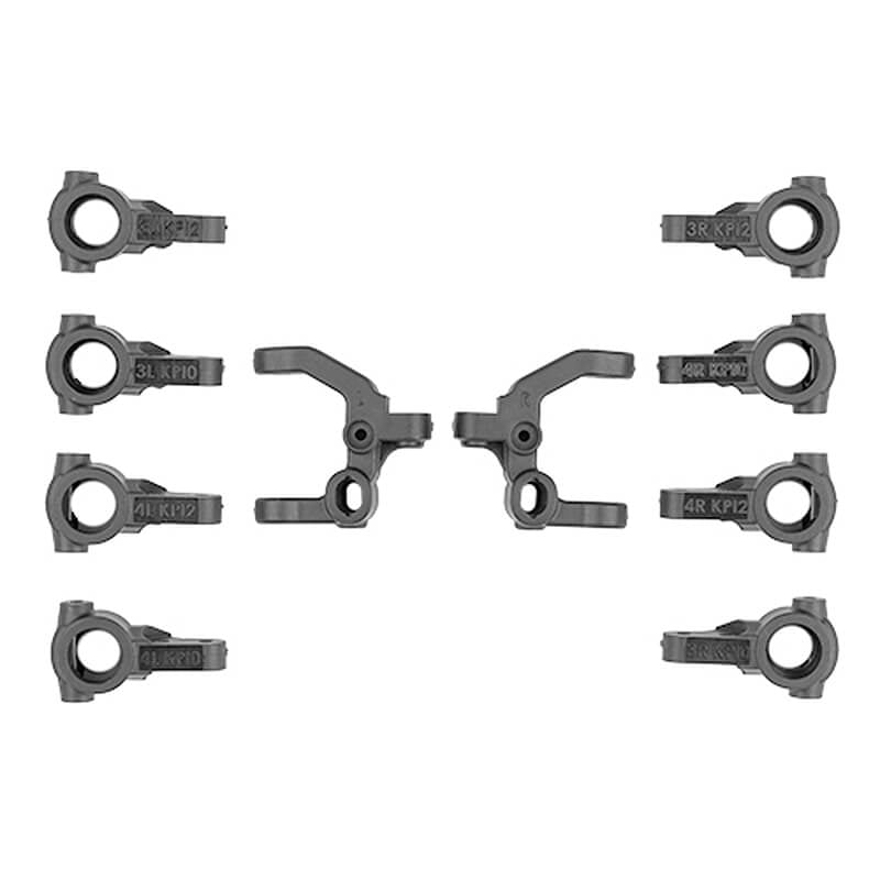 TEAM ASSOCIATED RC10B7.1 FT CASTER/STEERING BLOCKS CARBON