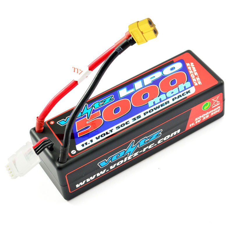 VOLTZ 5000MAH HARD CASE 11.1V 50C LIPO STICK PACK XT60