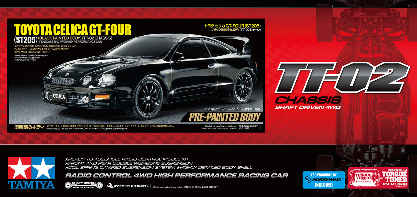Toyota Celica GT-Four ST205 with Black Painted Body (TT-02)