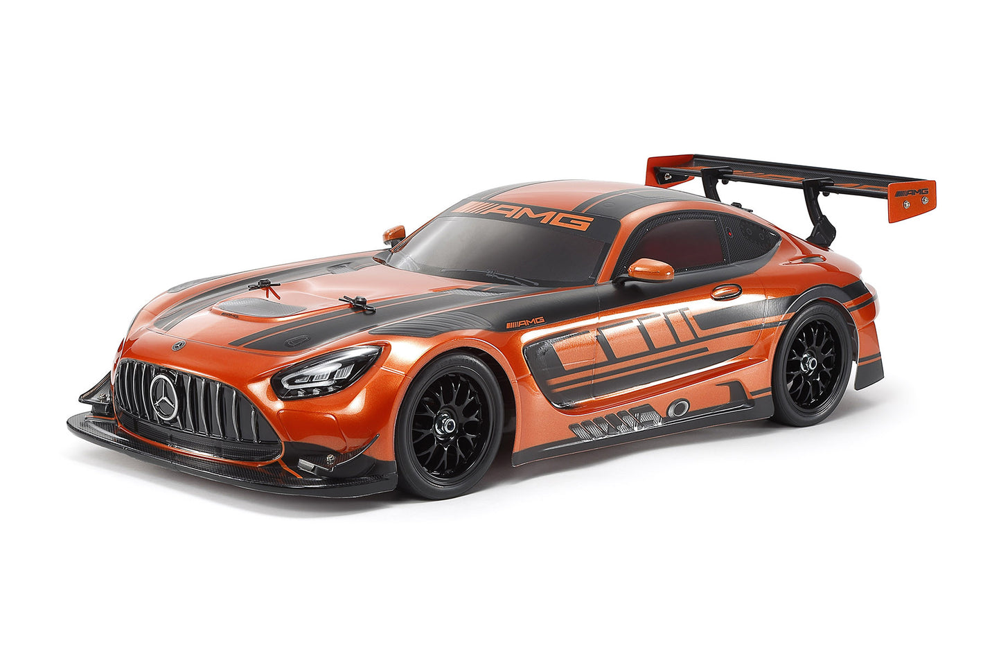 Tamiya Mercedes-AMG GT3 EVO (TT-02) with Orange Painted Body