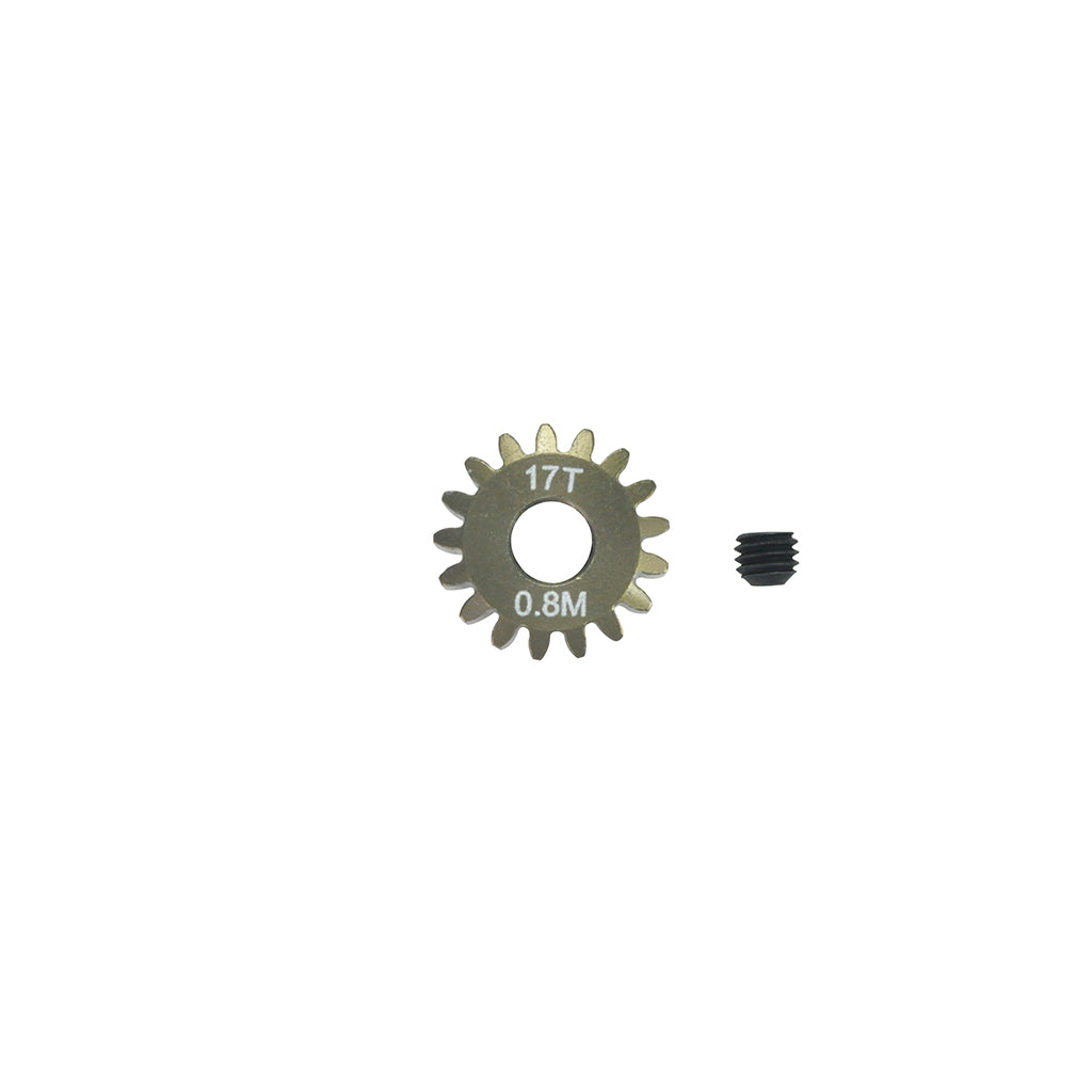 PINION GEAR 0.8MM (MOD) - 17T (7075 HARD)