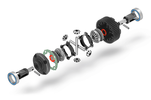 XRAY XB2 Active Differential 120 deg -Set + 60 + 90 deg Segments