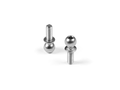 HARD STEEL BALL END 5.4MM WITH THREAD 8MM - NICKEL COATED (2)