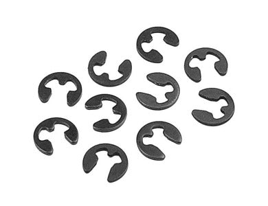 2.3mm dia. E-clip. Set of 10 pieces.