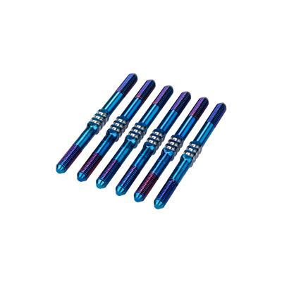 RC10B7 3.5 X 48MM FIN TI TURNBUCKLE BURNT BLUE 6PC