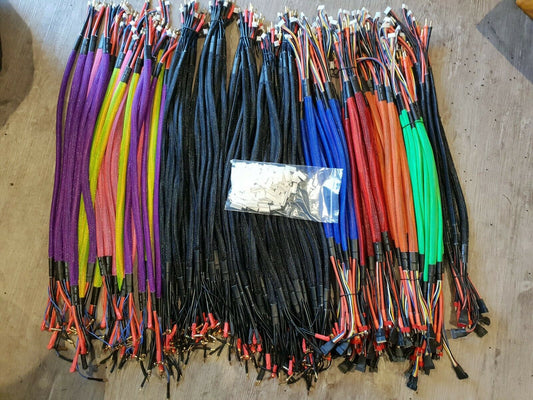 Long 600mm 2S balance charge cable. 4/5mm to 4mm bullet/banana connector