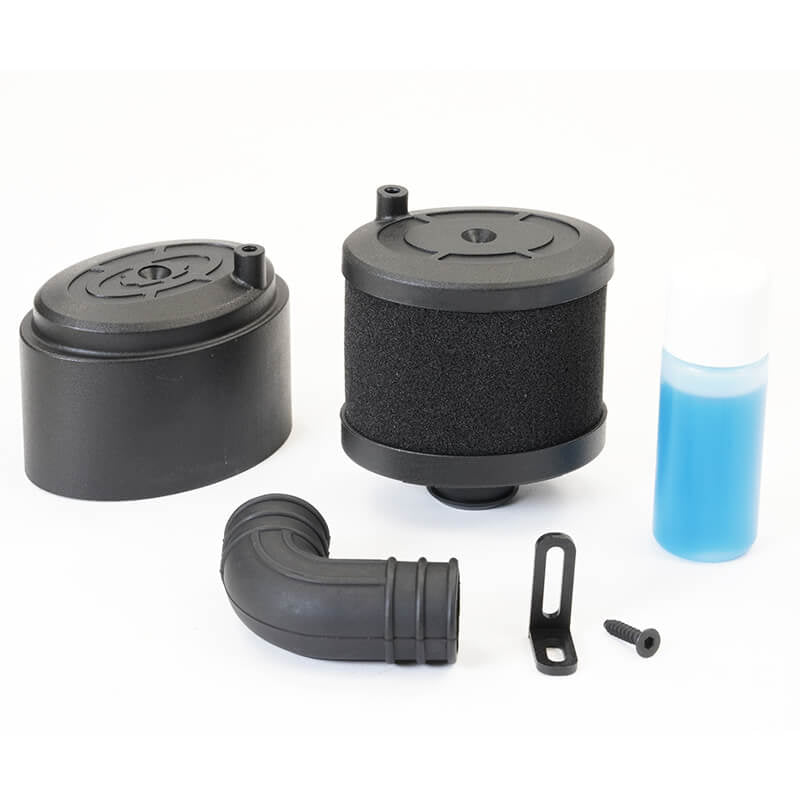 FASTRAX WATERPROOF AIR FILTER 1/8TH W/AIR FILTER OIL - BLACK