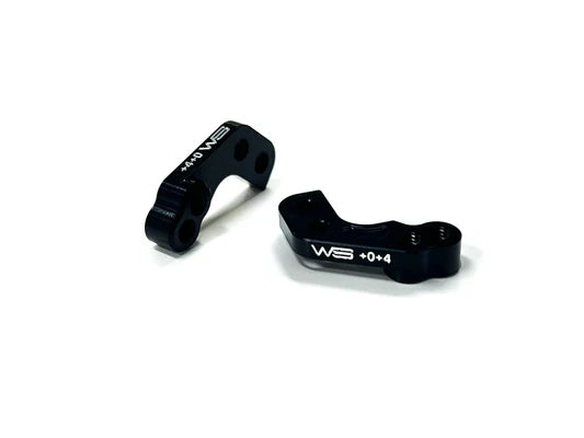 Willspeed B7 - Aluminium +4 +0 Caster Block Link Mounts