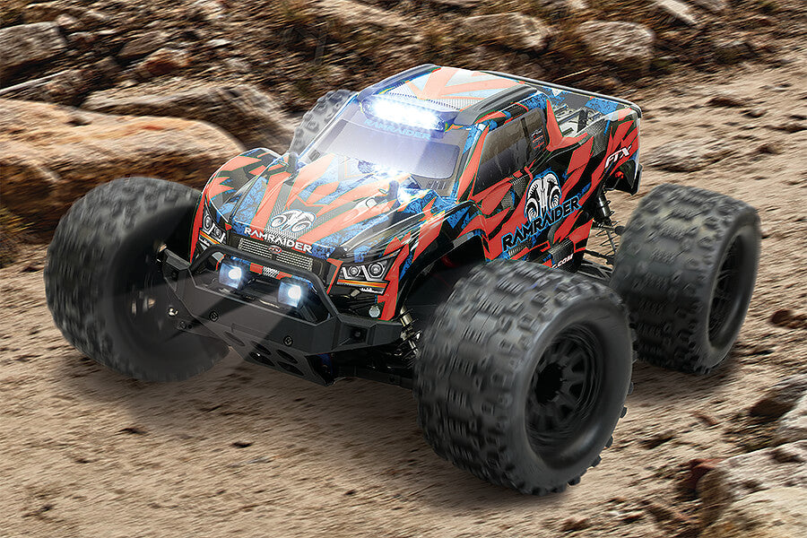 FTX RAMRAIDER 1/10 BRUSHLESS MONSTER TRUCK RTR - RED/BLUE