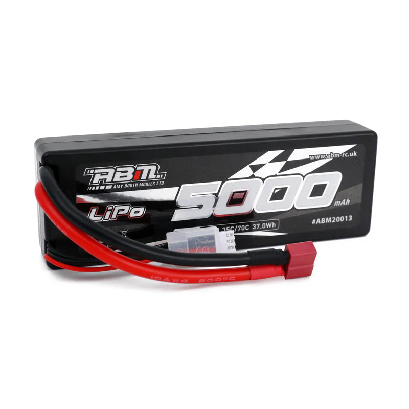 ABM 5000mAh 2S 7.4V 70C Lipo battery with deans connector