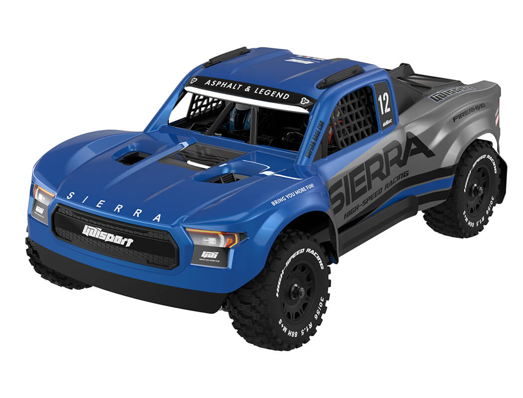 UDI RC 1/12 SIERRA 4WD SHORT COURSE TRUCK B/LESS RTR - BLUE
