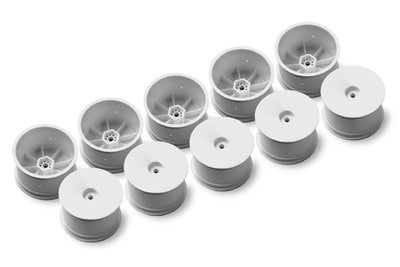 XRay 1:10 Buggy Rear Wheels - 12mm Hex Aerodisk - White - Hard (10 Pack)