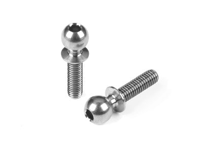 HARD STEEL BALL END 5.4MM WITH 10MM THREAD - NICKEL COATED (2)