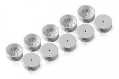 4WD FRONT WHEEL AERODISK WITH 12MM HEX IFMAR - WHITE - HARD (10)