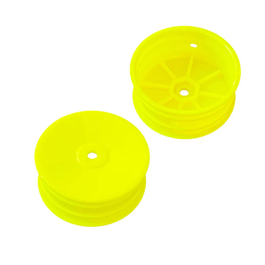 Front Wheel for 1/10th Off Road 4wd -Yellow (2pcs)
