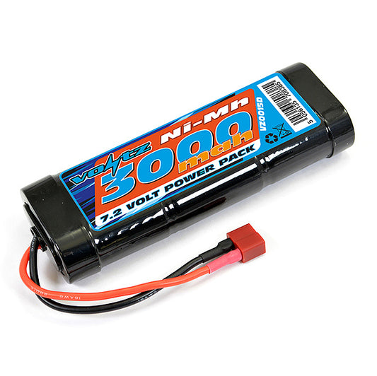 VOLTZ 3000MAH 7.2V NIMH STICK PACK W/DEANS CONNECTOR